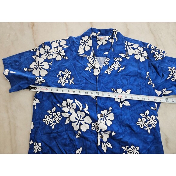 Pacific Legend Men's Hawaiian Floral Breckenridge Short Sleeve Shirt Size Large - Picture 5 of 7